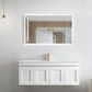 Hampton Mark II 1200mm Satin White Wall Hung Vanity with Ceramic Top