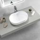 Portofino Solid Surface 500x345x135 Matte White Basin NF