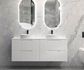 Noosa 1500mm Satin White Wall Hung Vanity