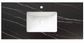 Rock Plate Stone 1200x465x15 Empire Black - with Undermount Basin - 12 O'clock Taphole