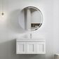 Hampton Mark II 900mm Satin White Wall Hung Vanity with Ceramic Top