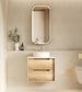 Byron 600mm Natural Oak Wall Hung Cabinet Only