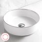 Artis 88 355x355x120 Gloss White With Silver Ring Basin