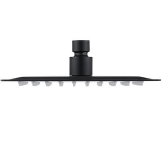 Pavia 250mm Matte Black Shower Head Stainless Steel Round