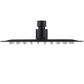 Pavia 250mm Matte Black Shower Head Stainless Steel Round