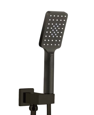Zevio / Oskar  Gun Metal Handheld Shower Set Square