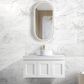 Hampton Mark II 900mm Satin White Wall Hung Vanity