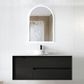 Byron 1200mm Black Oak Wall Hung Vanity with Ceramic Top