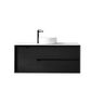 Byron 1200mm Black Oak Wall Hung Vanity with Ceramic Top