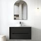 Byron 900mm Black Oak Wall Hung Vanity