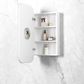 Newport 900x450 White Shaving Cabinet
