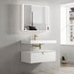 Moonlight 900mm White Wall Hung Cabinet