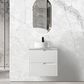 Noosa 600mm Satin White Wall Hung Cabinet Only