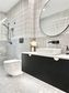 Marlo 1200mm Matte Black Wall Hung Vanity