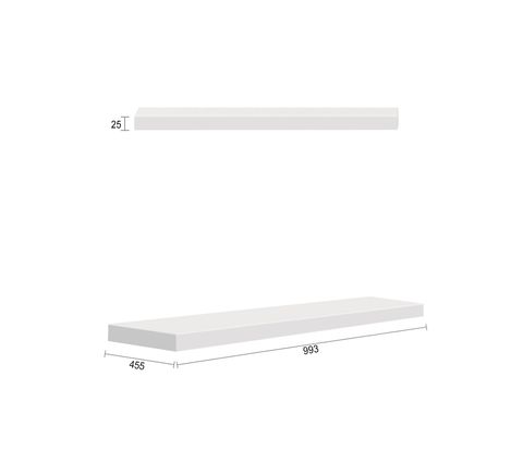 Boston 997X450x25 Matte White Leg Panel