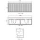 Marlo 1500mm Matte Black Wall Hung Vanity