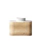 Bondi 750mm Natural Oak Wall Hung Curve Vanity (12TH & NTH Only)