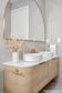 Bondi 1500mm Natural Oak Wall Hung Curve Vanity