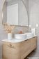 Bondi 1500mm Natural Oak Wall Hung Curve Vanity