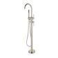 Pavia Brushed Nickel Floor Standing Bath Spout