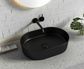 Quay Oval 500x330x120 Matte Black Basin