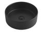 Marlo Round 400x400x125 Matte Black Fluted Basin