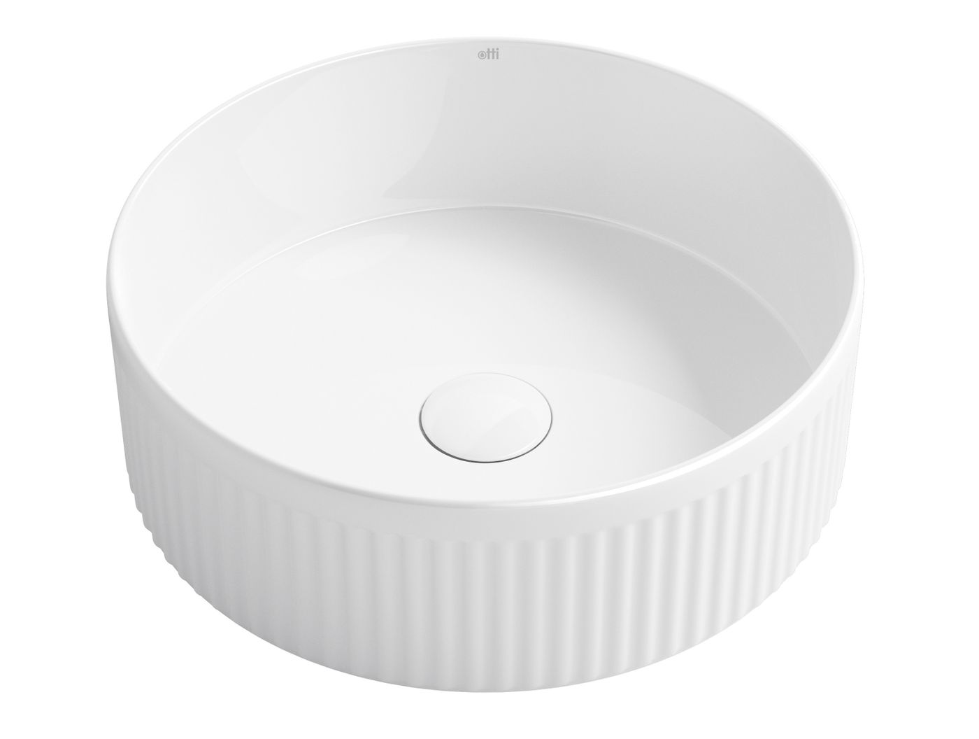 Oxford Round 395x395x120 Gloss White Basin