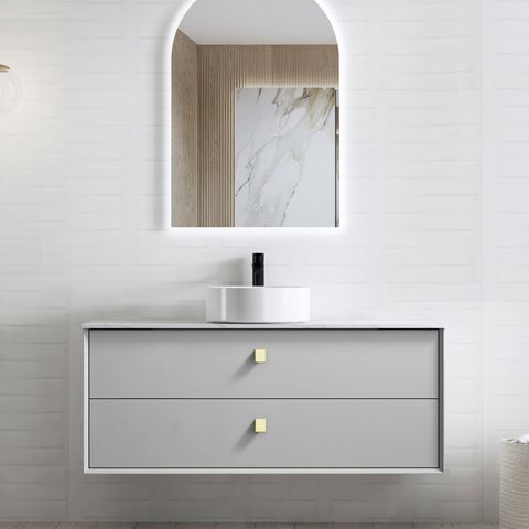 Boston 1200mm Light Grey Wall Hung Vanity