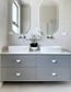 Boston 1500mm Light Grey Wall Hung Vanity