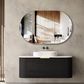 Bondi 1200mm Black Oak Wall Hung Curve Cabinet Only