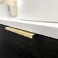 Bondi 750mm Black Oak Wall Hung Curve Vanity (12TH & NTH Only)