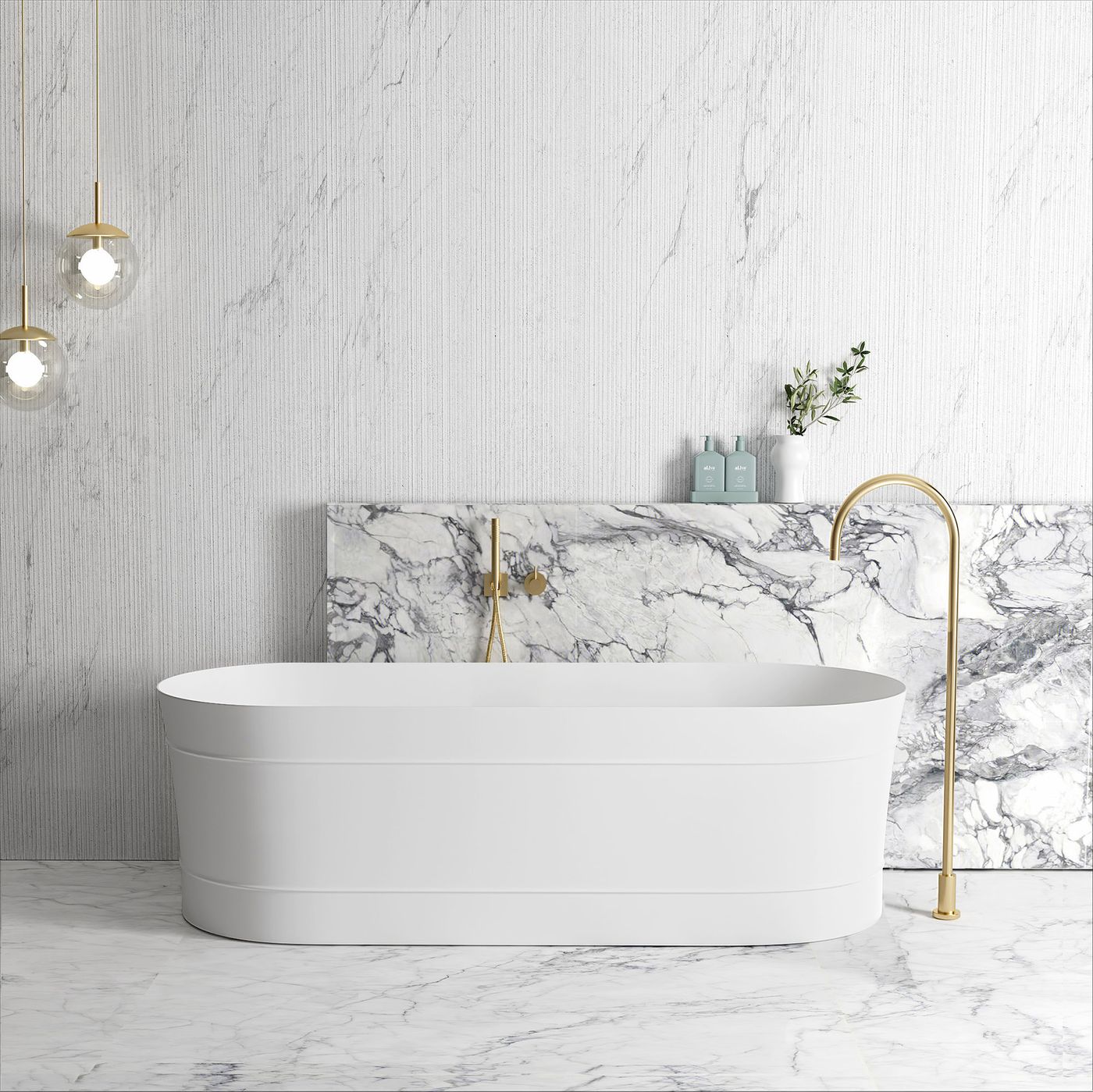 Attica Bondi 1700 Gloss White Bath