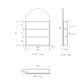 Archie 900mm Natural Oak Shaving Cabinet