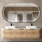 Bondi 1800mm Natural Oak Wall Hung Curve Vanity