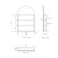 Archie 900mm White Shaving Cabinet