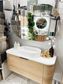 Bondi 1200mm Natural Oak Wall Hung Curve Vanity