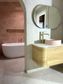 Bondi 900mm Natural Oak Wall Hung Curve Vanity