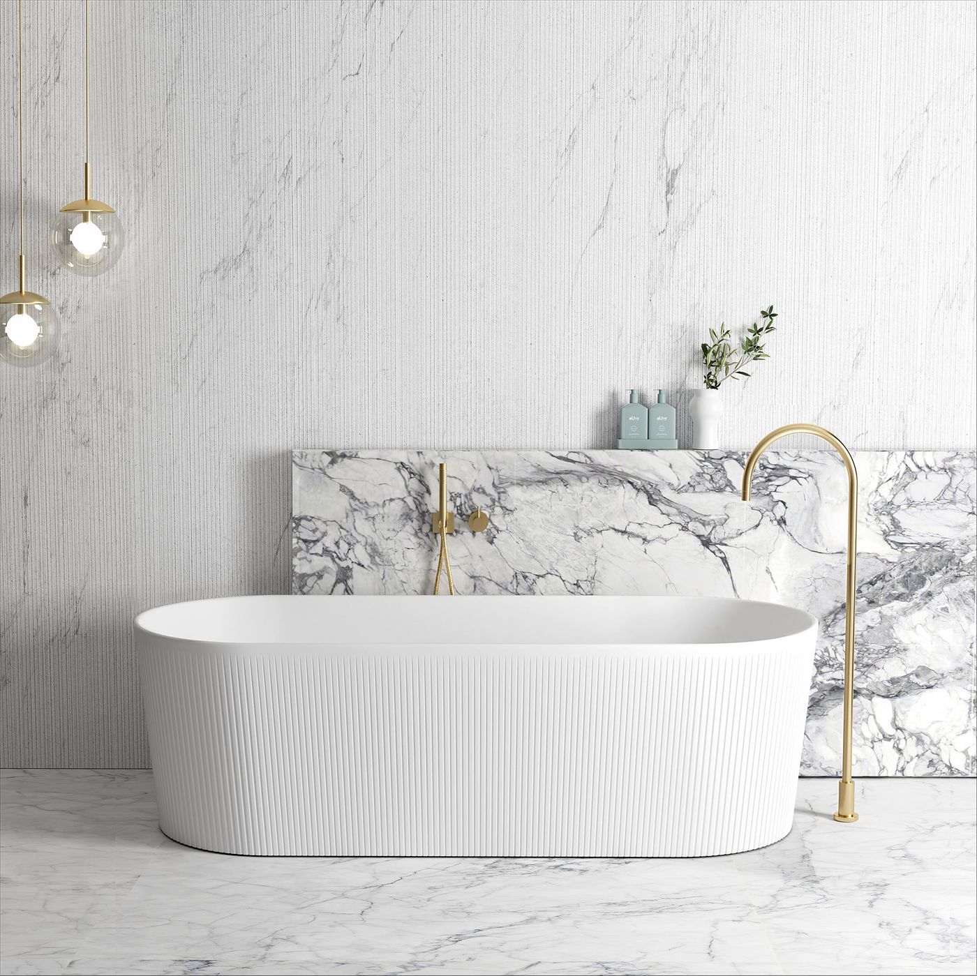 Attica Noosa 1700 Matte White Bath