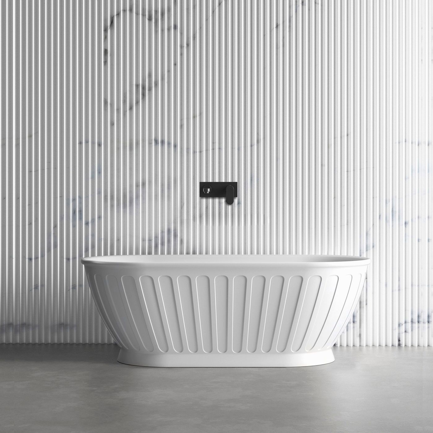 Attica Kensington 1500 Matte White Bath