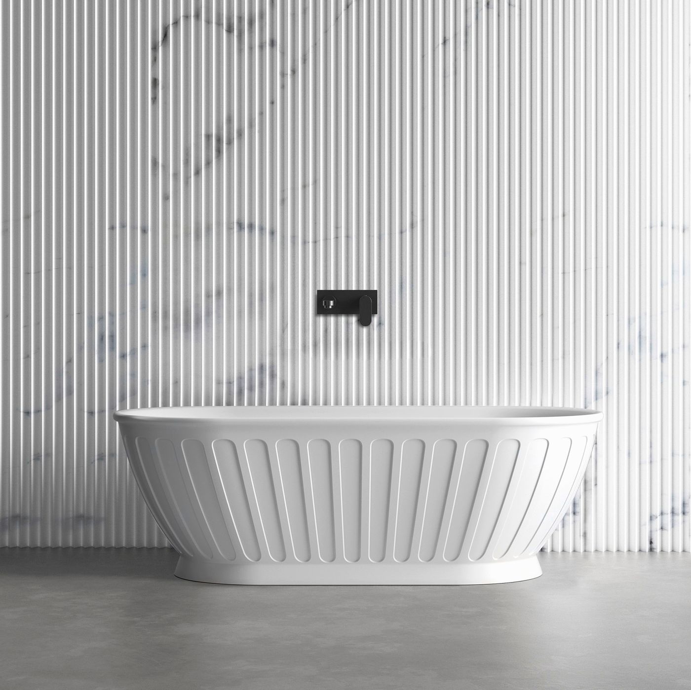 Attica Kensington 1700 Matte White Bath