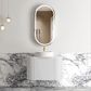 Bondi 750mm Satin White Fluted Wall Hung Curve Cabinet Only