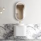 Bondi 600mm Satin White Fluted Wall Hung Curve Cabinet Only