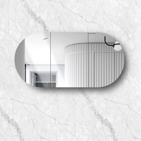 Bondi 1800x900 White Shaving Cabinet