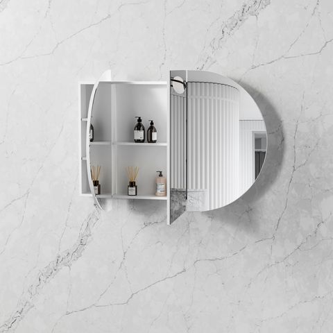 Bondi 1200x750 White Shaving Cabinet