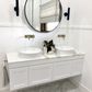 Hampton Mark II 1500mm Satin White Wall Hung Vanity