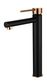 Roul Tall Basin Mixer Matte Black & Rose Gold