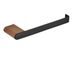 Zevio Matte Black & Rose Gold Towel Bar