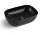 Artis O'96 455x325x135 Matte Black Oval Basin Ultra Slim