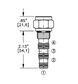 SDSV08NC4CO-050  BRAKE RELEASE SHUTTLE  VALVE - 08