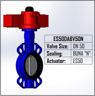 HYDRAULIC 1/4 TURN ACTUATOR SIZE 50 50MM BUTTERFLY VALVE